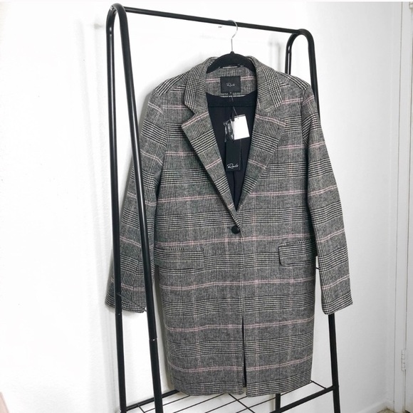 rails anders plaid coat